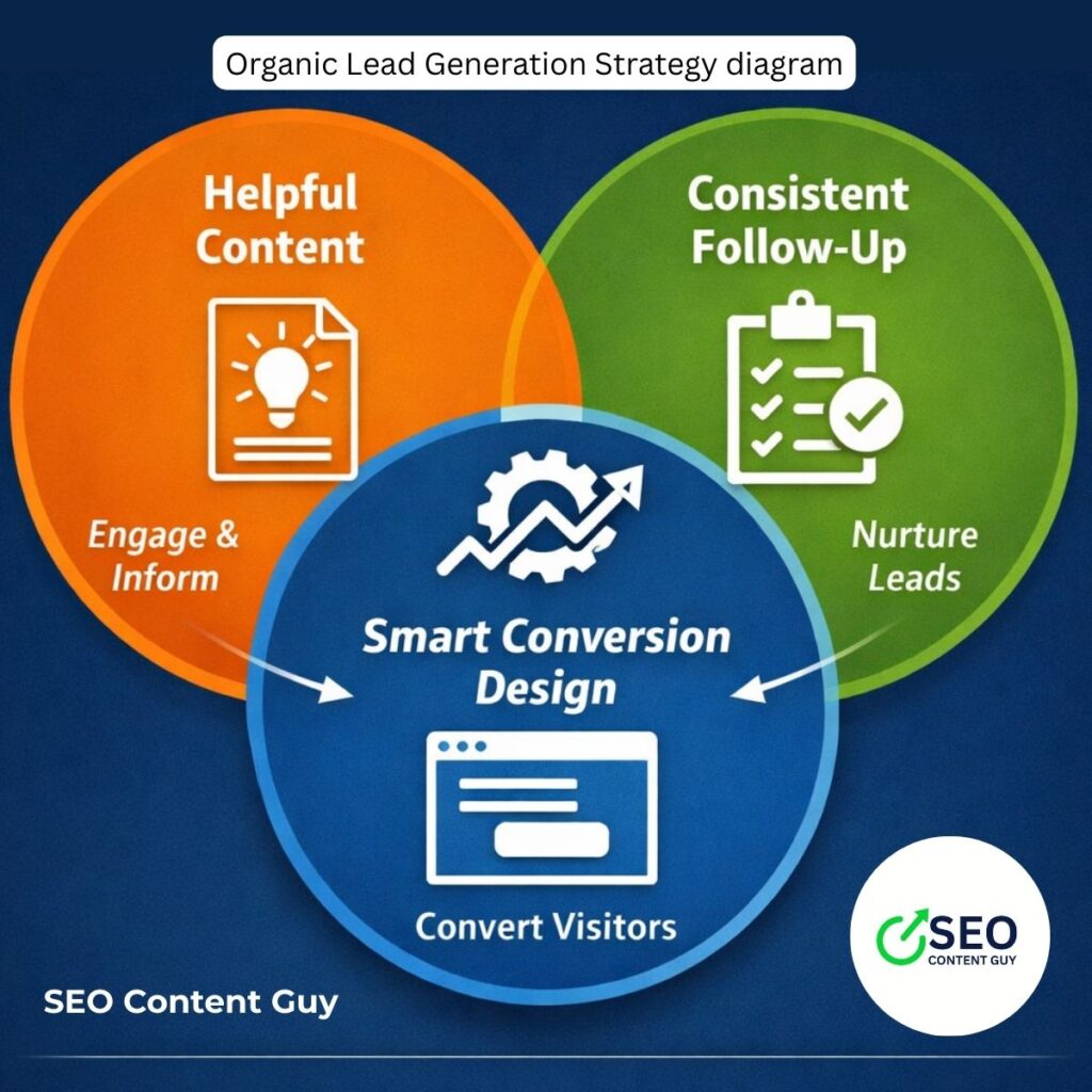 Graphical representation of leads are generated, nurtured and then converted