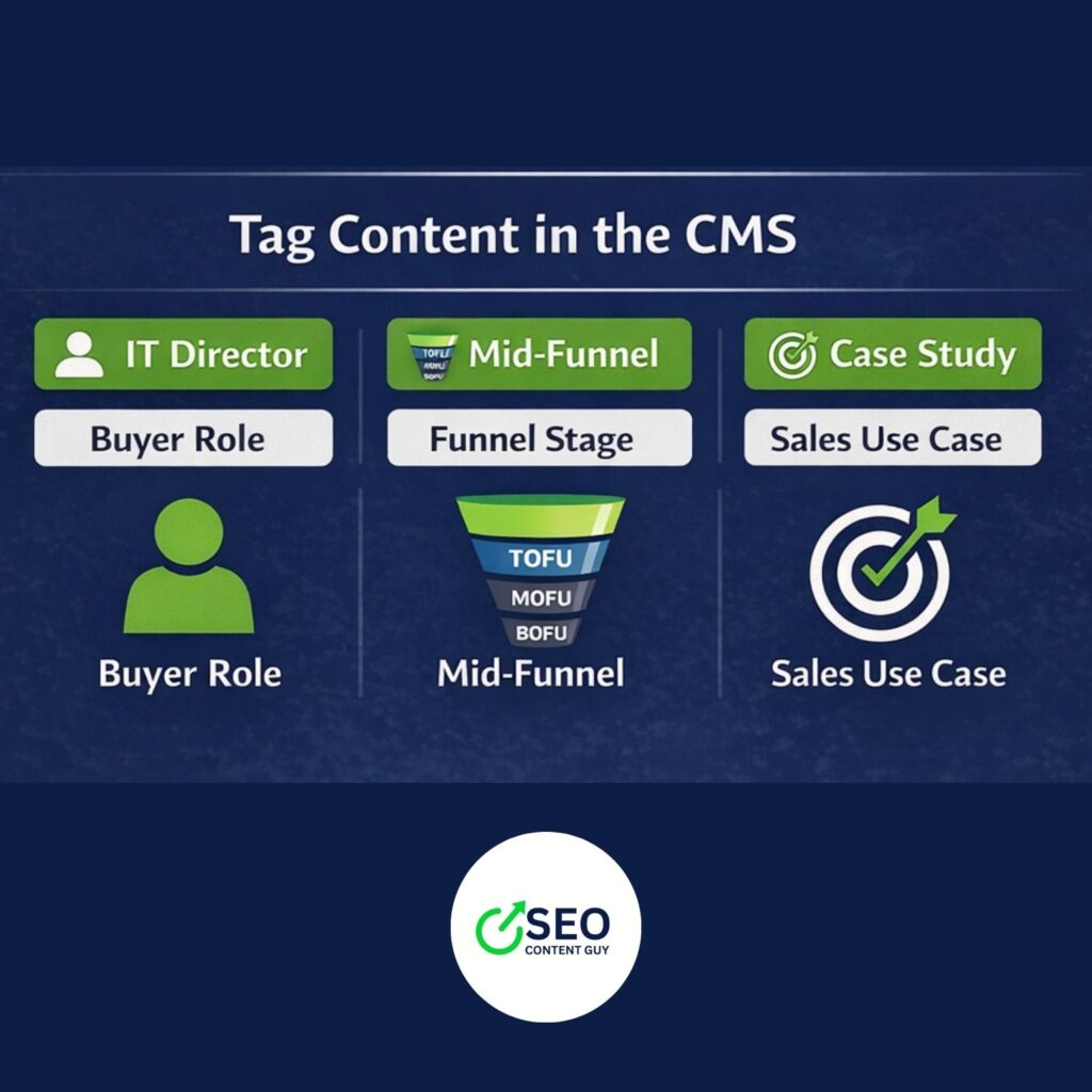 tagging content in a Contnet management system